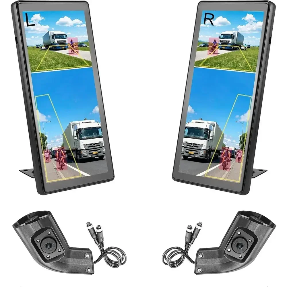 Cameras - Doppelmonitor-LKW-Kamerasystem, 10,36 Zoll Touchscreen mit geteiltem