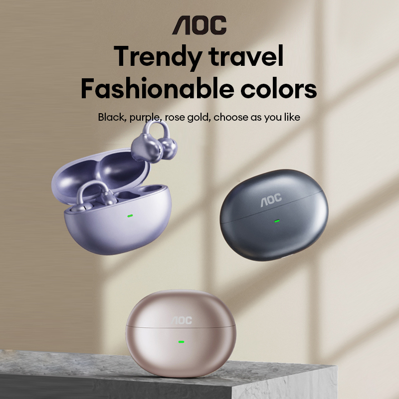 Speakers - AOC ACD2544 Kabellose Bluetooth-Ohrbügel-Kopfhörer Open-Ear-Kopfhörer Surround-Stereo-Sound