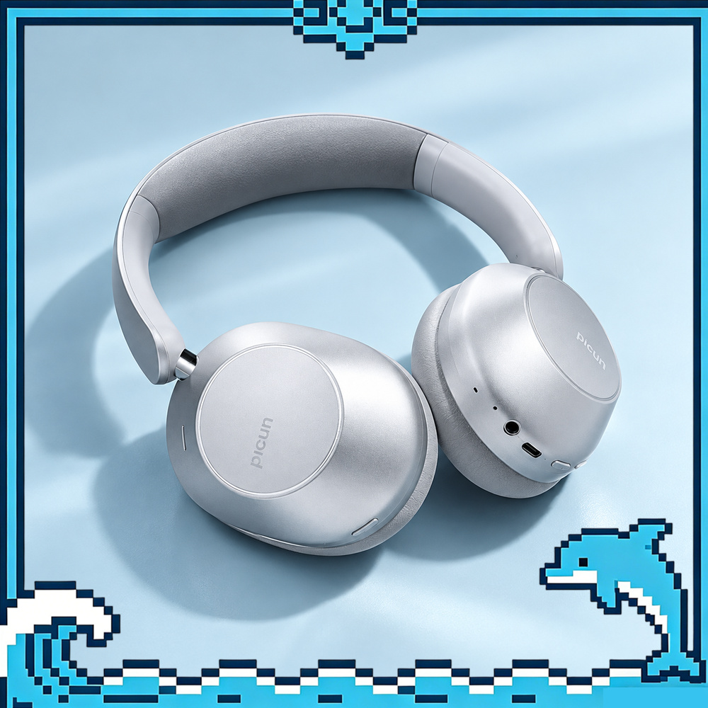 Anc Wireless Over Ear Headphones - Picun F6 Over-Ear Kabellose Kopfhörer, -58