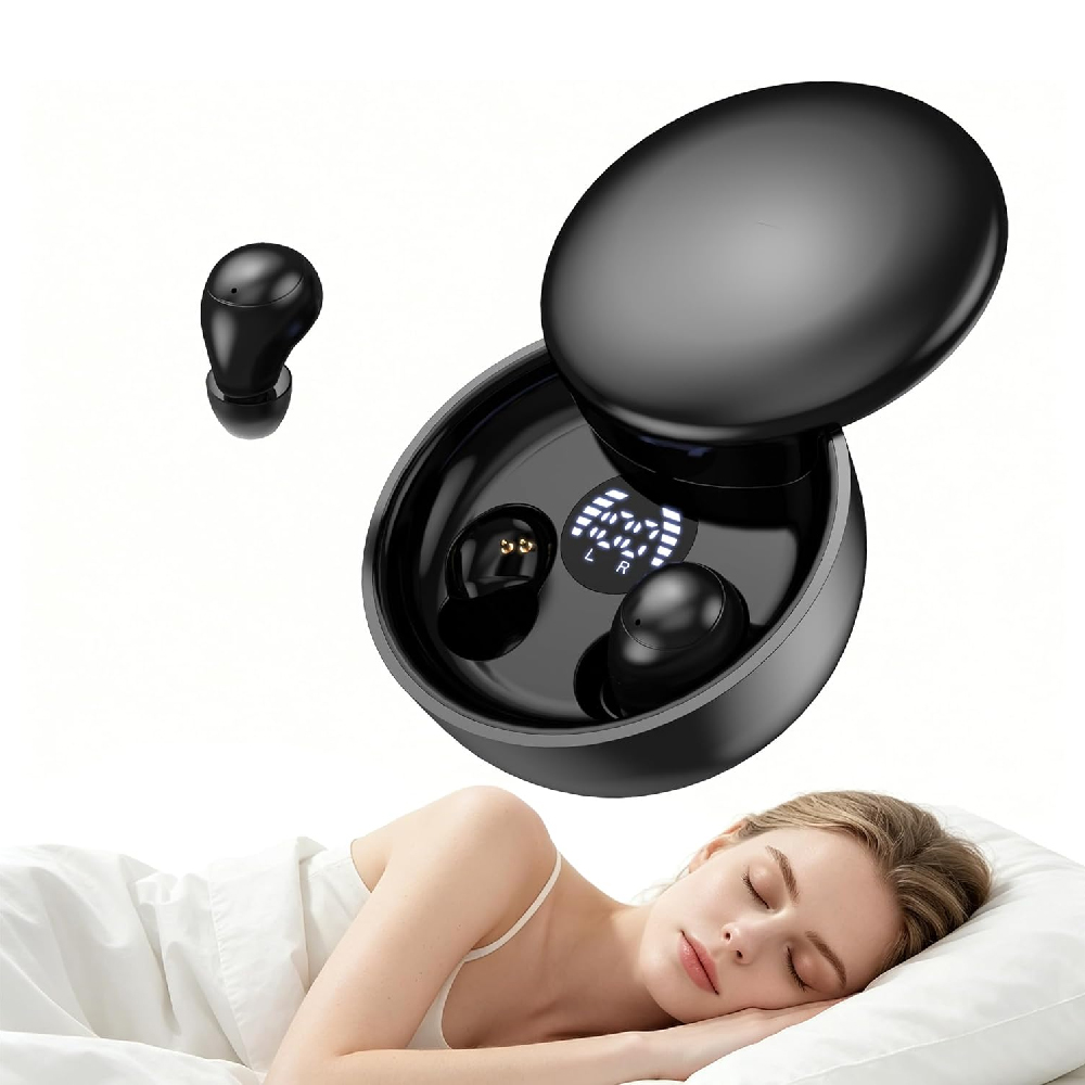 Sleep Mask Headphones Bluetooth - Mini Unsichtbare Ohrhörer Schlaf-Kopfhörer Bluetooth 5.4