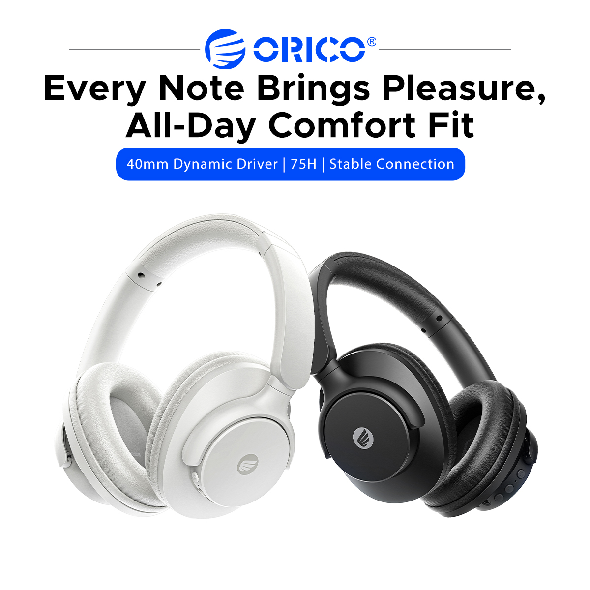 Anc Wireless Over Ear Headphones - ORICO Kabellose Over-Ear Bluetooth-Kopfhörer 40mm Treiber