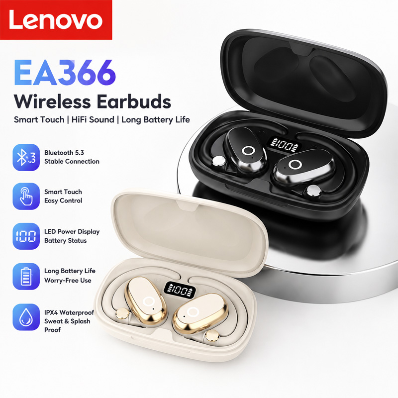 Type C Wired Earphones With Mic - Lenovo Neue EA366 Bluetooth V5.4 Ohrhörer