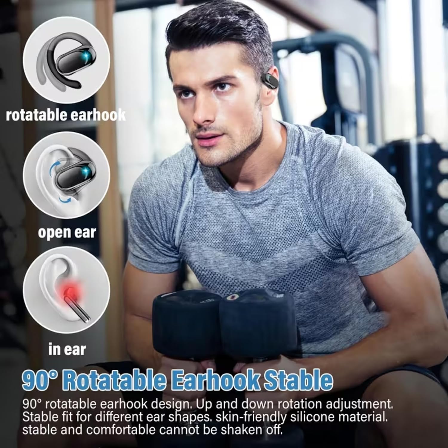 Open-Ear-Kopfhörer und kabello – Bone Conduction Running Headphones Bewertung und Preis