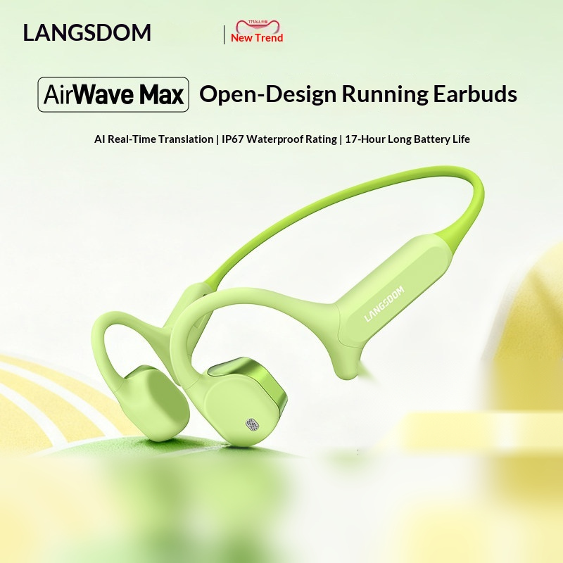 LANGSDOM AirWave Max Open-Ear  – Bone Conduction Running Headphones Bewertung und Preis