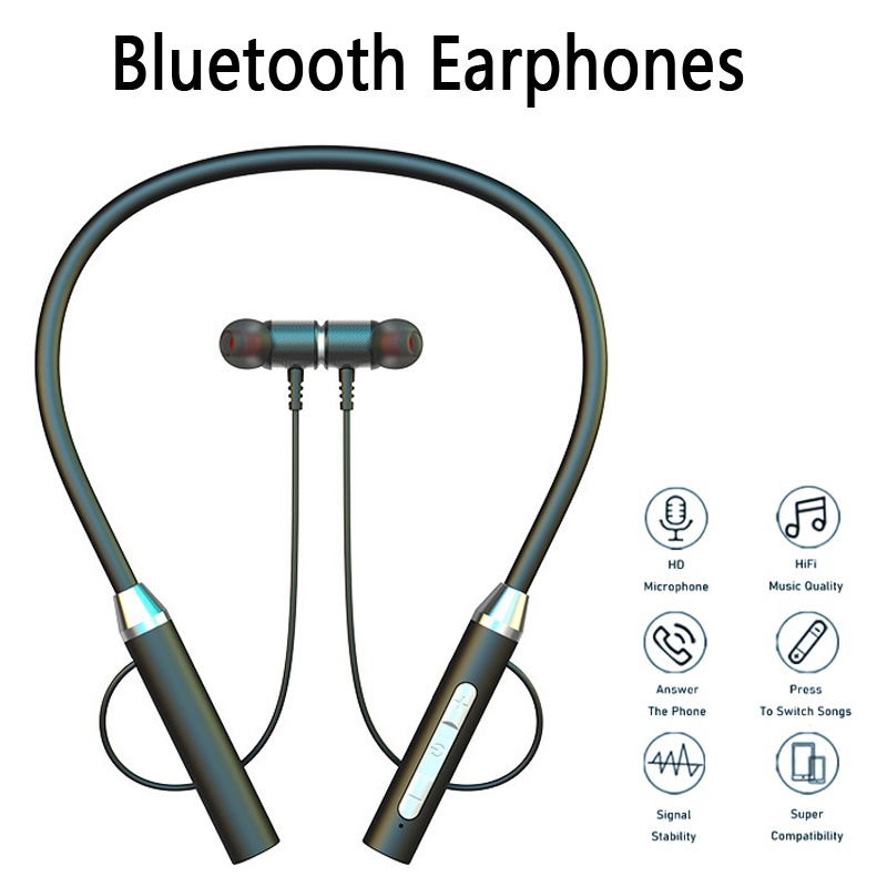 9D Drahtlose Bluetooth Kopfhör – Magnetic Neckband Sports Earphones Bewertung und Preis