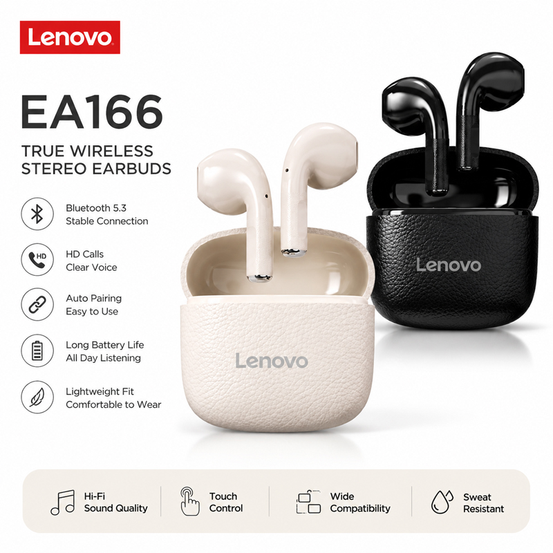 Lenovo EA166 Bluetooth Kabello – Anc Wireless Over Ear Headphones Bewertung und Preis