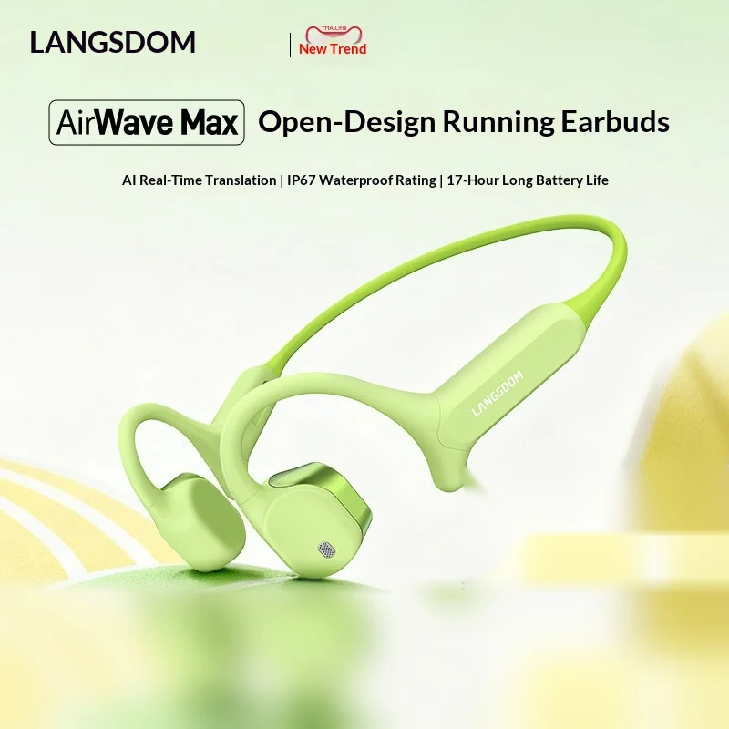 LANGSDOM AirWave Max Open-Ear  – Bone Conduction Running Headphones Bewertung und Preis